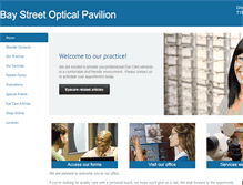 Tablet Screenshot of opticalpavilion.com